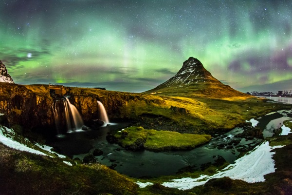 Mt Kirkjufell Aurora Borealis Iceland